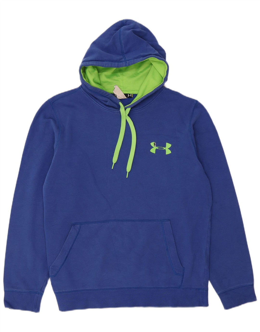 UNDER ARMOUR Mens Graphic Hoodie Jumper Medium Blue Cotton