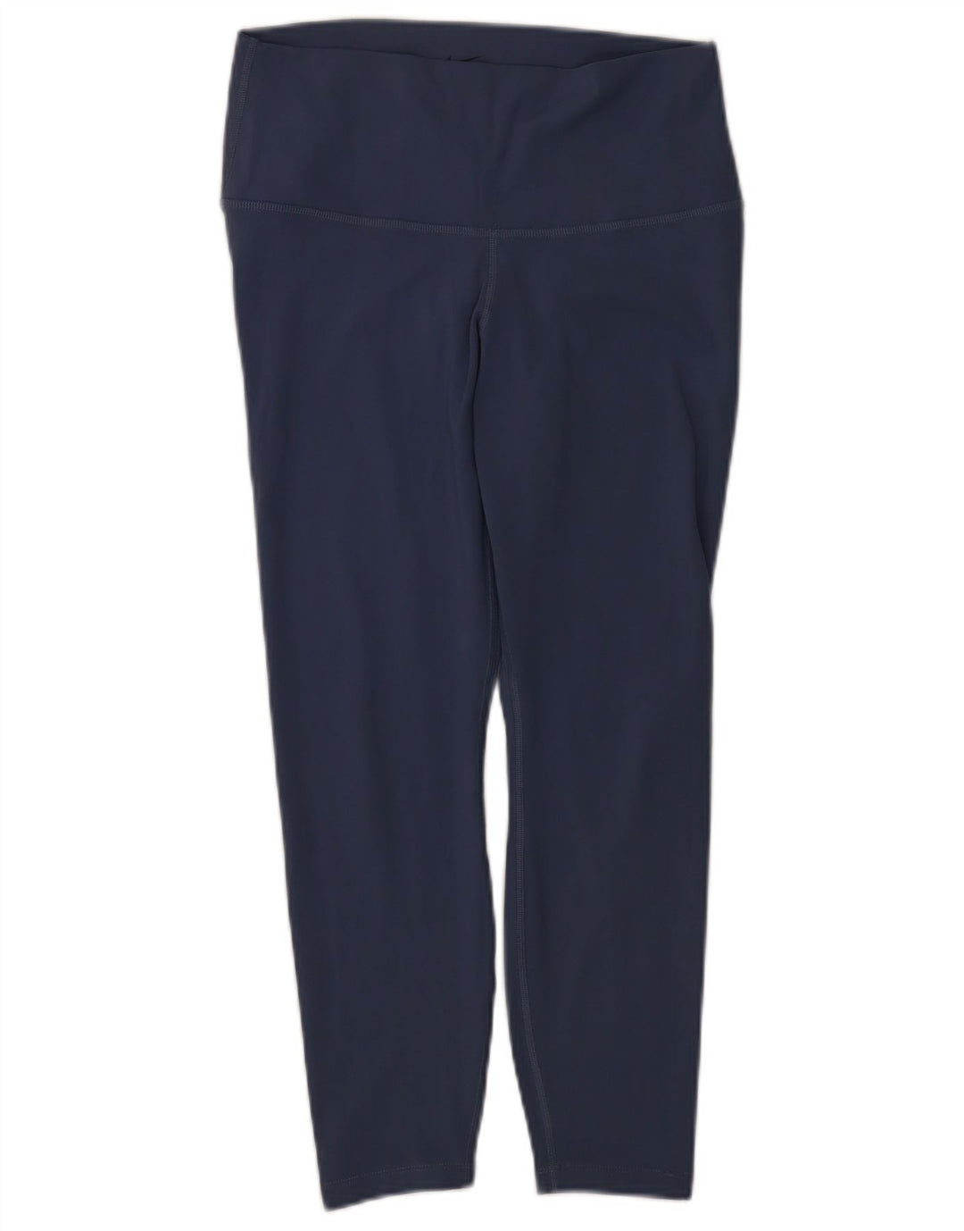 Nike Dame Dri Fit Leggings UK 14 Large Navy Blue Polyester