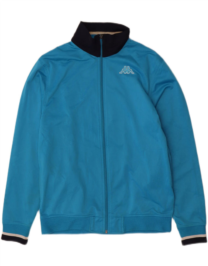KAPPA Træningsdragt til mænd Topjakke Medium Blue Colourblock Polyester