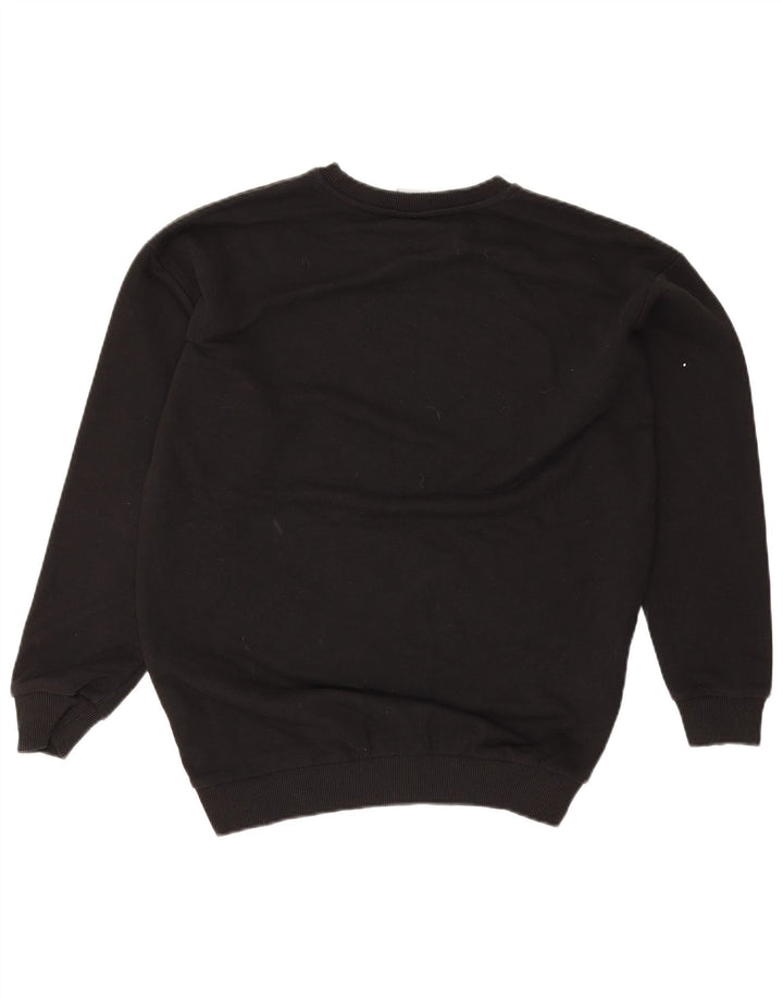 Puma Graphic Sweatshirt Jumper UK 12 Medium Sort Bomuld