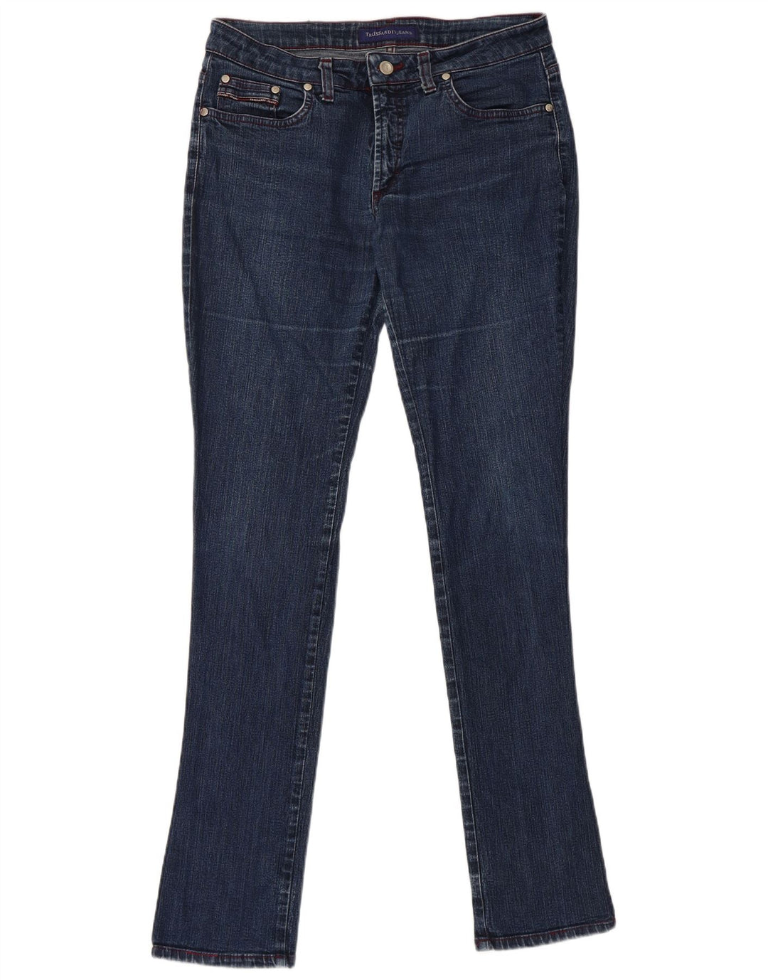TRUSSARDI Dame Skinny Jeans W30 L33 Blå Bomuld