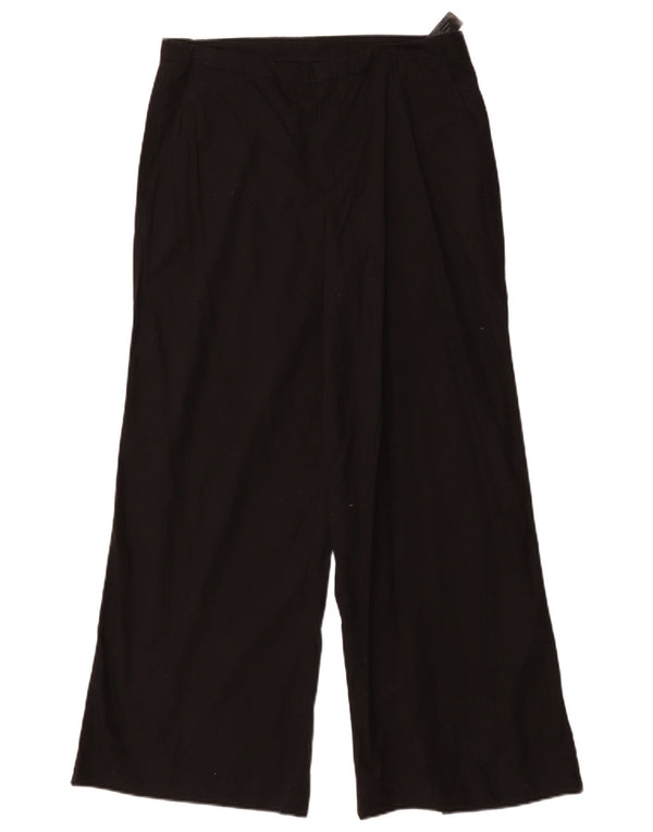 MASSIMO DUTTI Chinobukser med brede ben til kvinder EU 40 Medium W30 L29 Sort