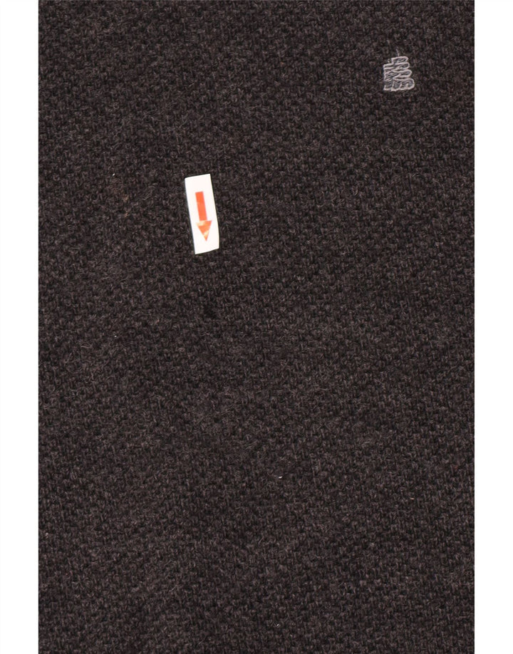 Hvide sejl Herre V-hals sweater Medium Grey Virgin Wool