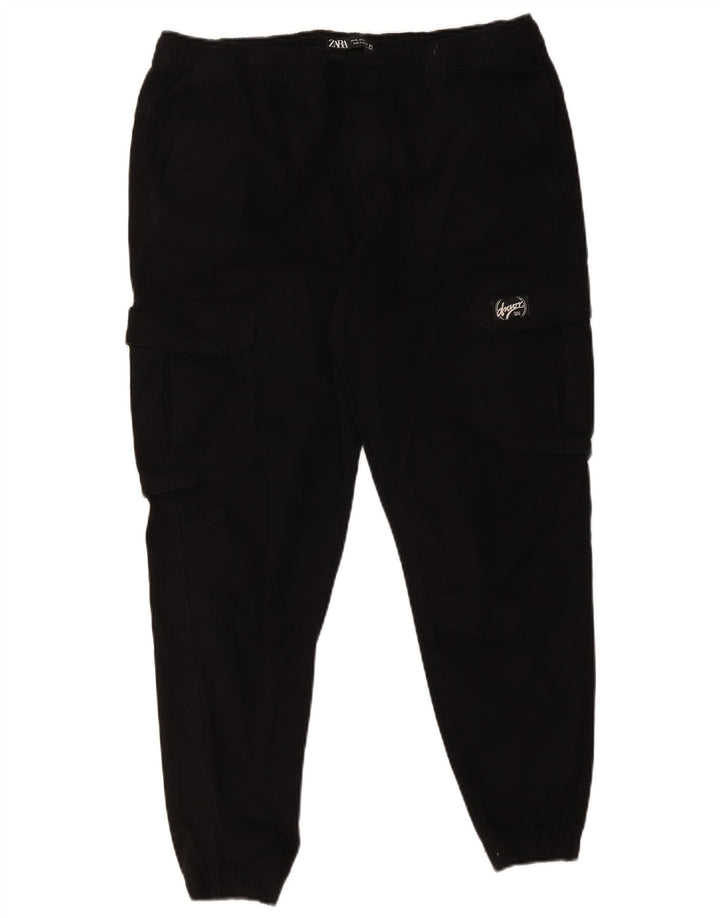Zara Herre Joggers Cargo Bukser XL W34 L26 Sort