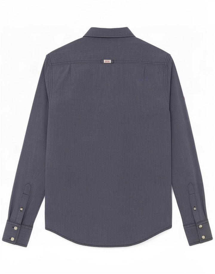 Superdry Herreskjorte Medium Blue Cotton