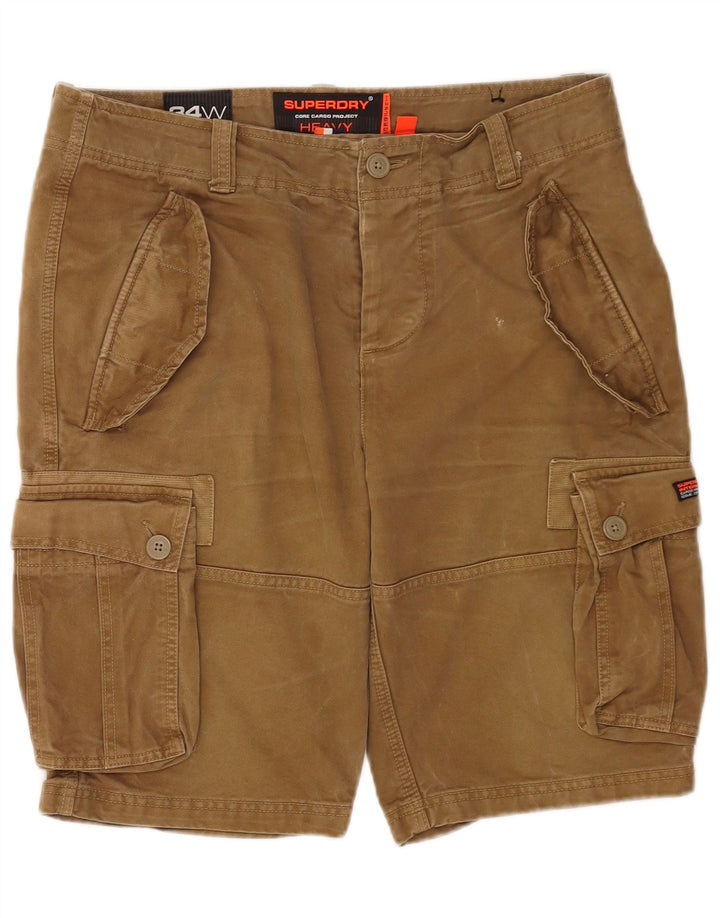 Superdry Herre Cargo Shorts W34 Large Beige Bomuld