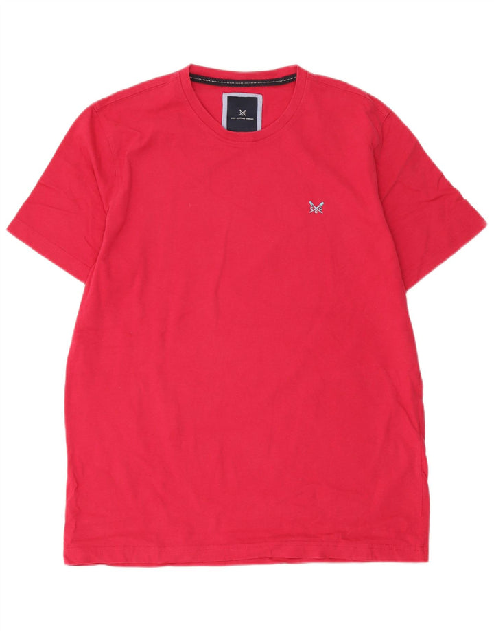 Crew Clothing Herre T-Shirt Top Stor Rød Bomuld
