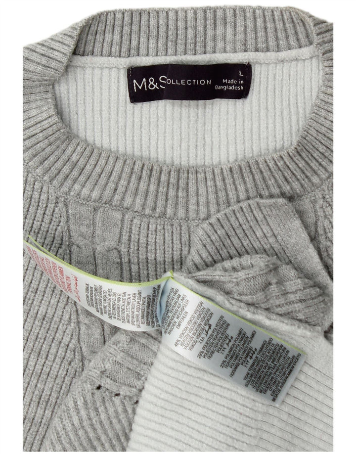 Marks & Spencer Dametrøjetrøje med rund hals DK 16 Stor grå