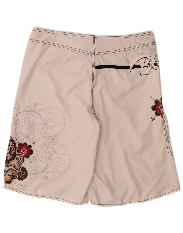 Billabong Herre grafiske svømmeshorts Store hvide blomsterpolyester