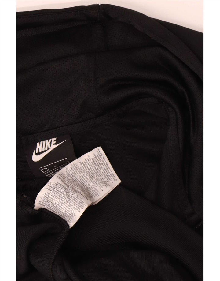 Nike Træningsdragt med hætte til mænd, lille, sort polyester