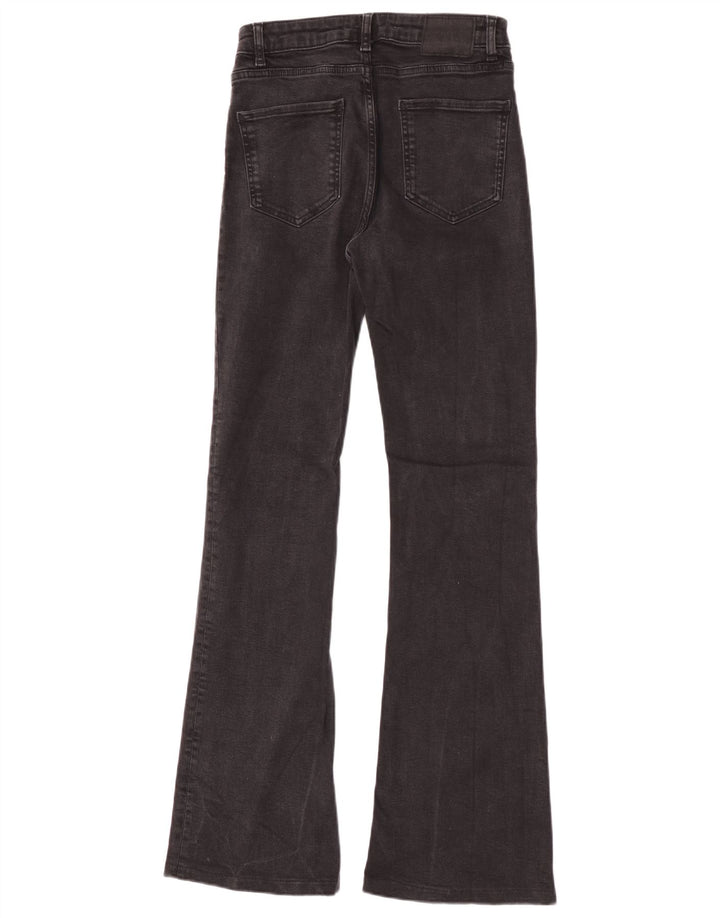 Zara Dame Flared Jeans EU 38 Small W28 L32 Sort