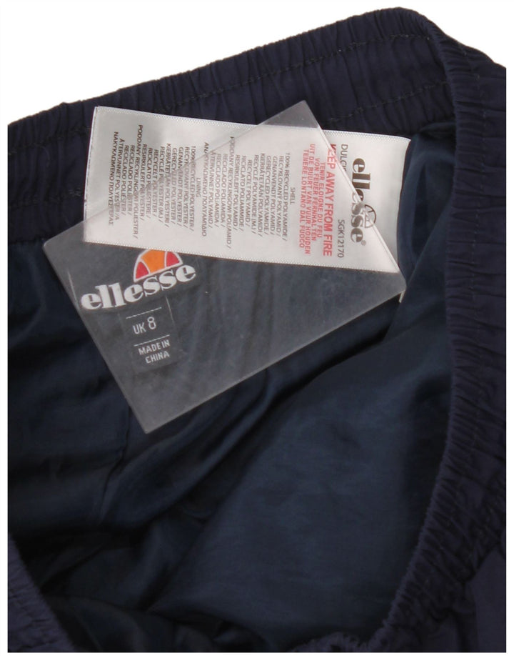 ELLESSE Træningsdragt til kvinder Joggers UK 8 Small Navy Blue Colourblock