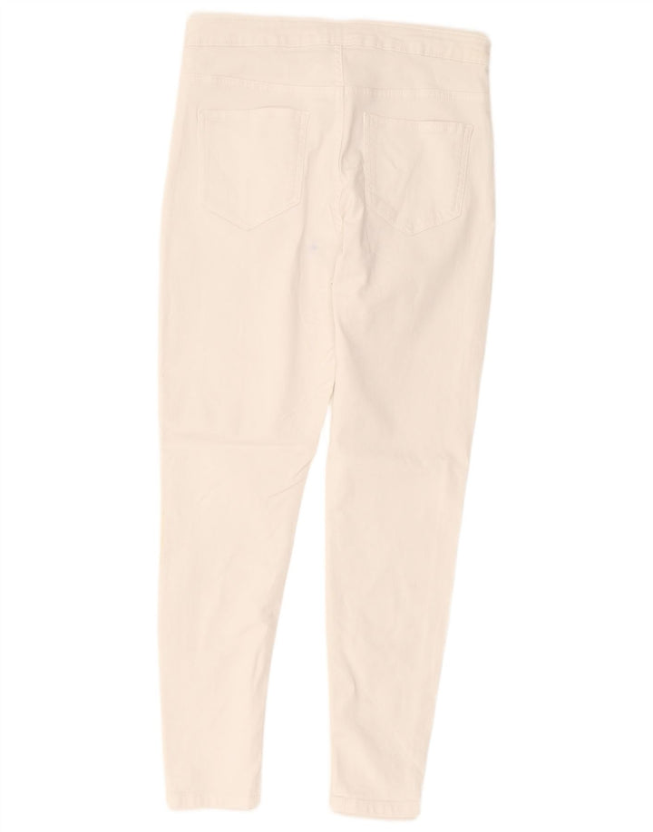 Marks & Spencer Dame Regular Skinny Jeans UK 14 Medium W30 L27 White