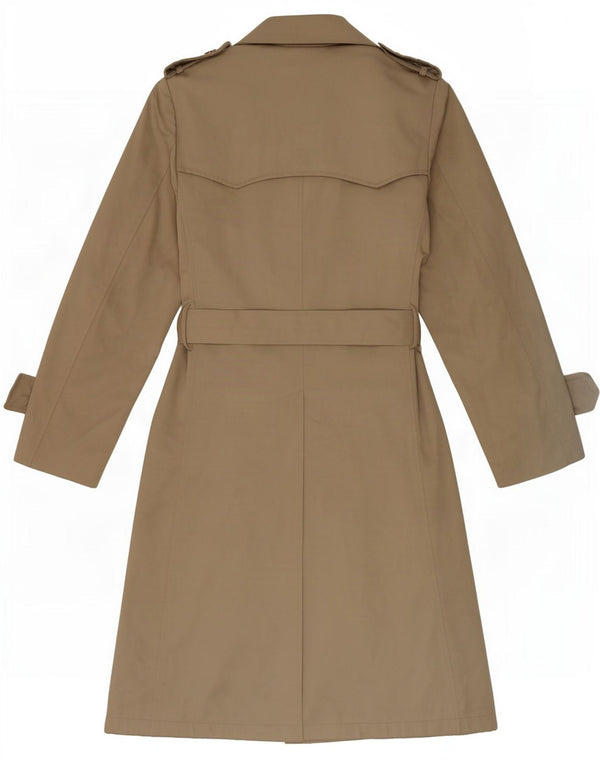Dragon's Herre dobbeltradet regnfrakke UK 36 Small Beige Polyester
