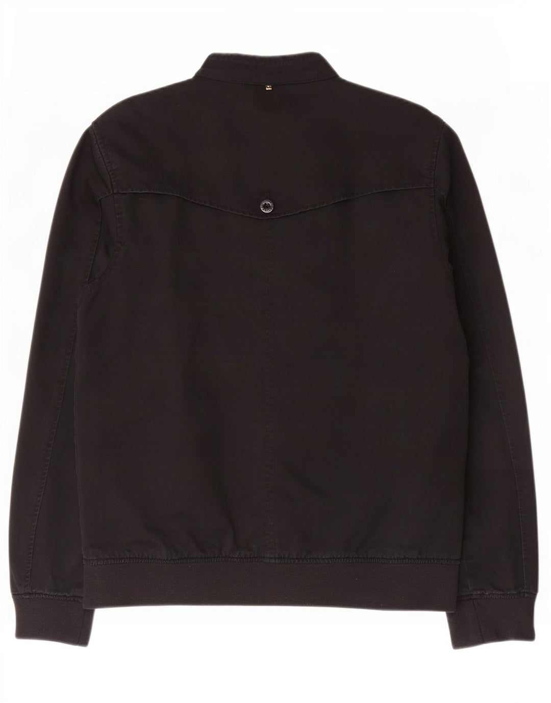 Pretty Green Bomber Jacket UK 40 Large Black Bomuld
