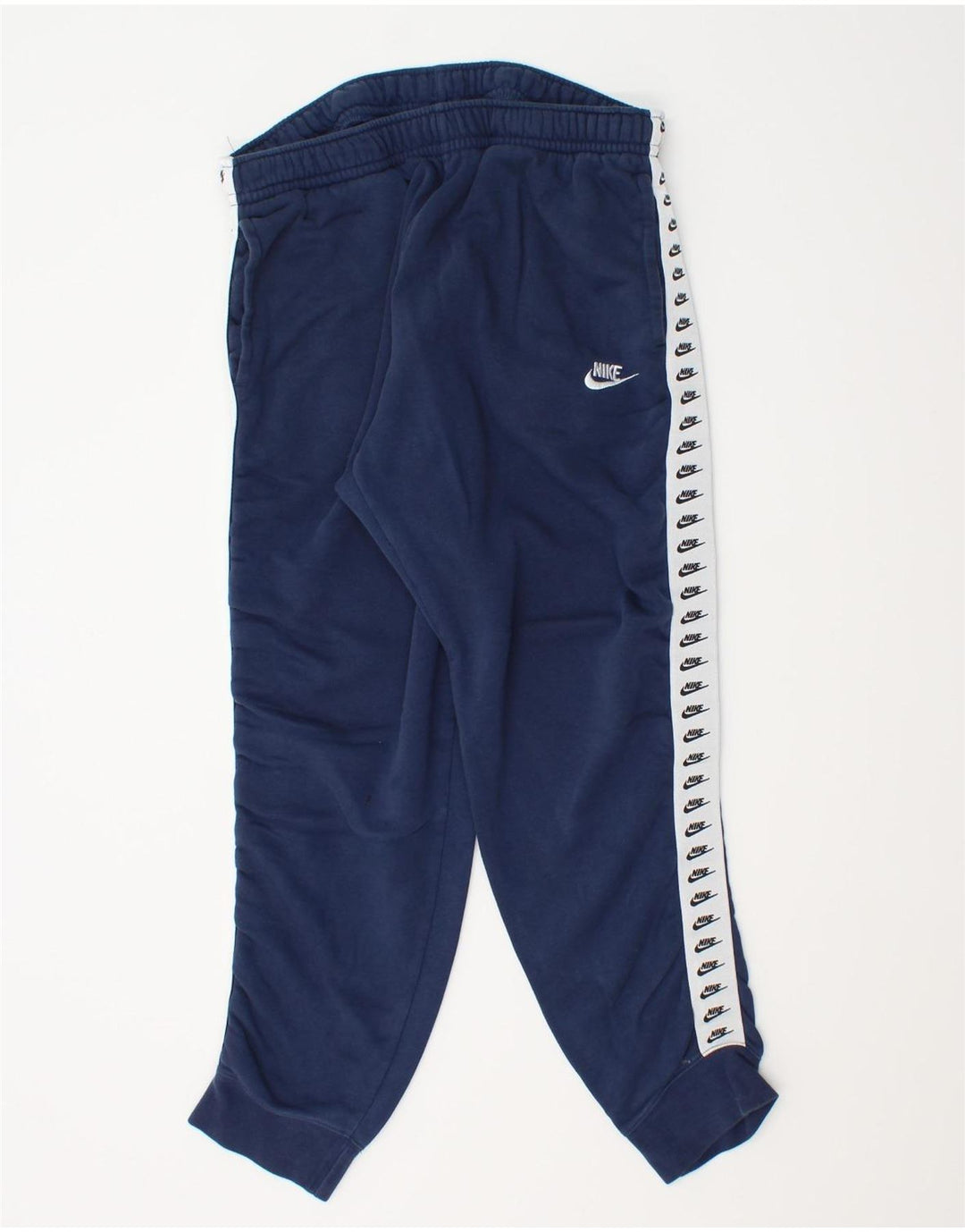 NIKE Grafisk træningsdragt bukser til mænd Joggers Large Navy Blue Colourblock