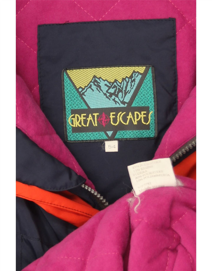 Great Escapes Herre Hættetrøje Skijakke IT 54 2XL Navy Blue Polyester