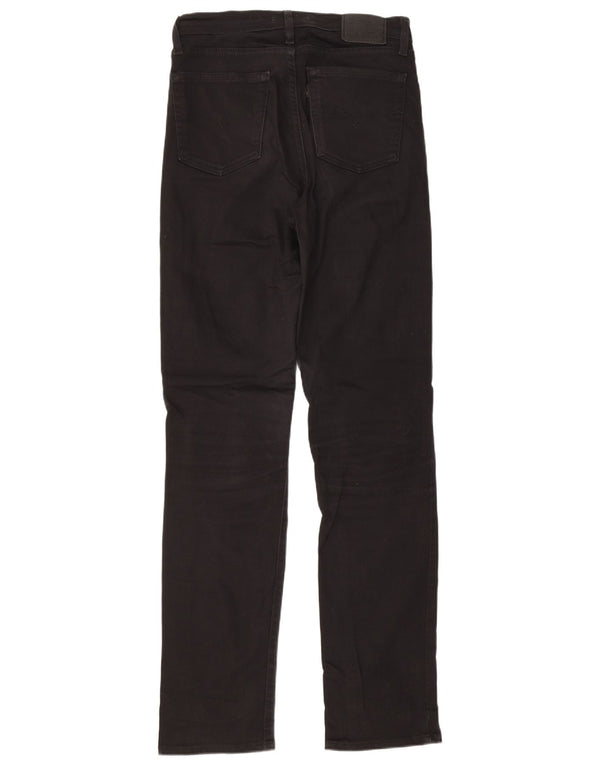 Levi's Womens 724 Højtaljede lige jeans W27 L32 sort bomuld