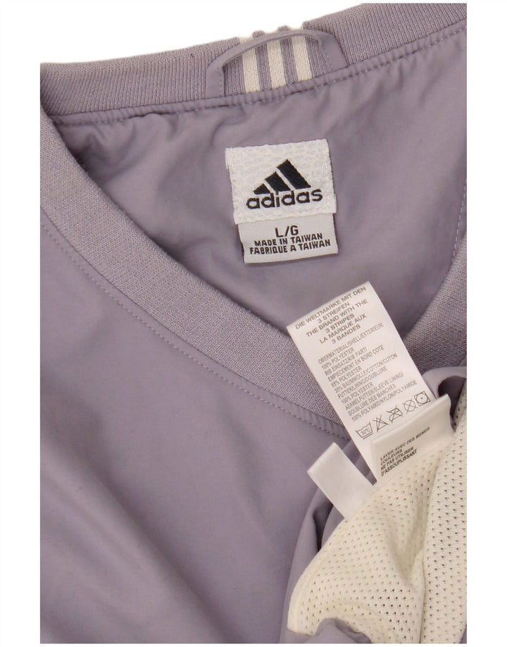 ADIDAS Dame Climashell Pullover Træningsdragt Top UK 16 Large Purple