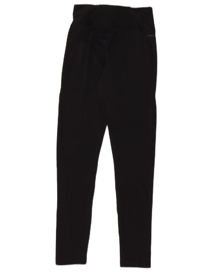ADIDAS Climalite Leggings til kvinder UK 4/6 XS sort polyester