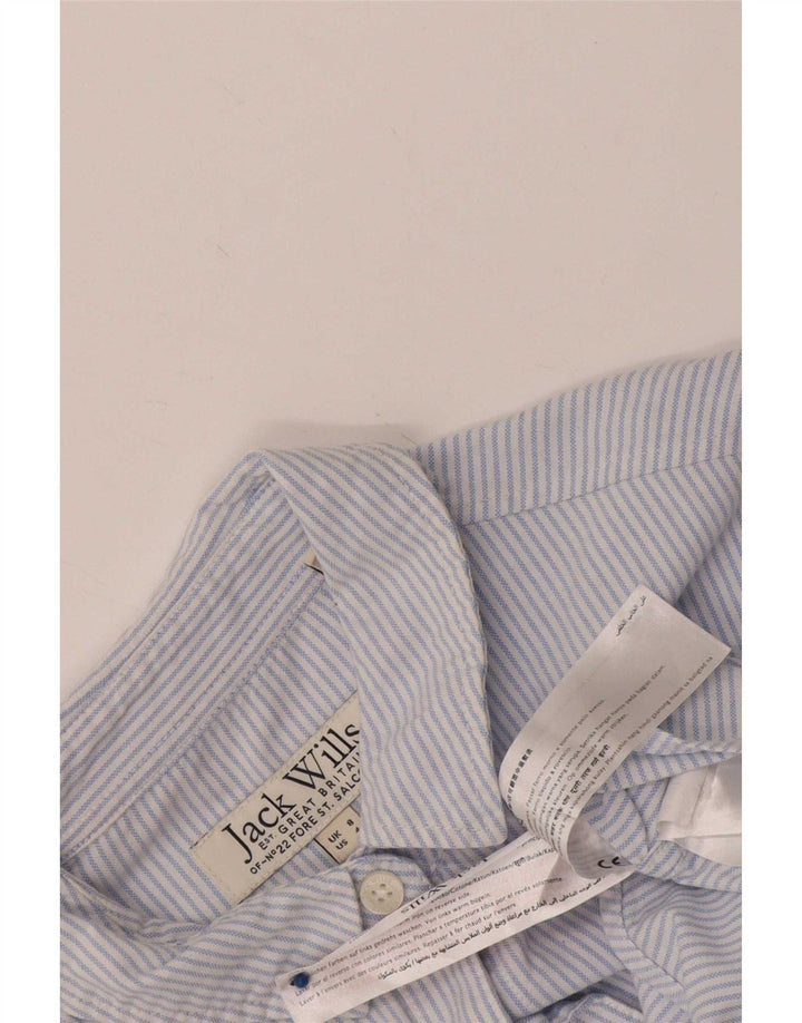 Jack Wills Dameskjorte UK 8 Small Blue Pinstripe Cotton