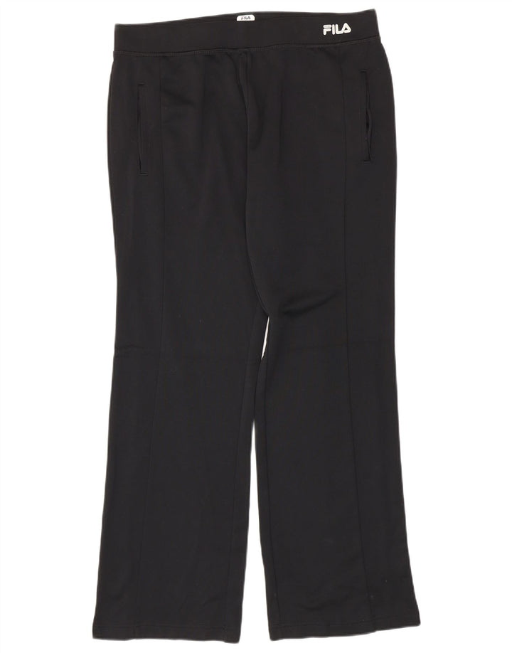 Fila Træningsdragtsbukser til kvinder UK 16 Large Black Polyester