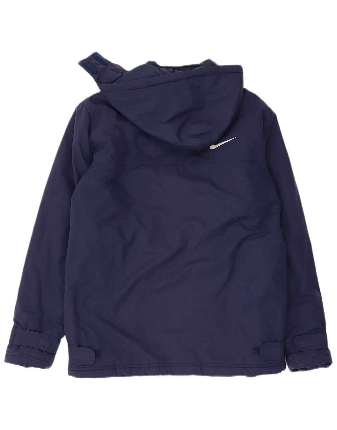 Nike drenge hætte vindjakke jakke 13-14 år XL marineblå polyester
