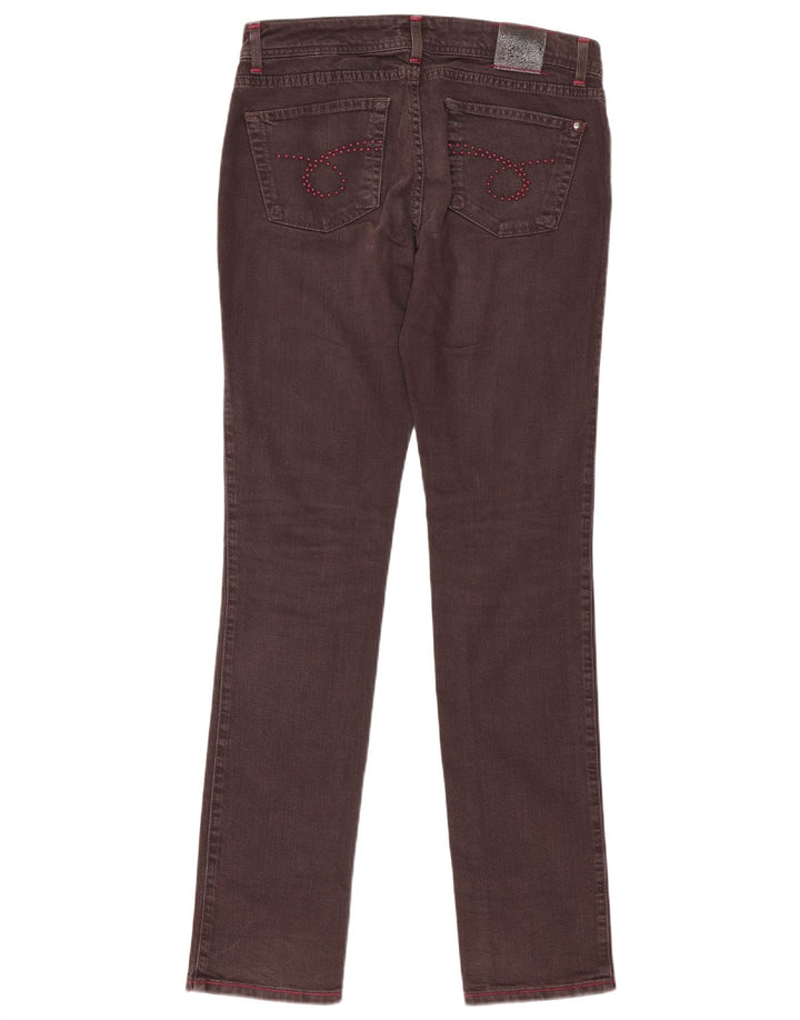 Trussardi Dame Slim Jeans W30 L33 Brun Bomuld