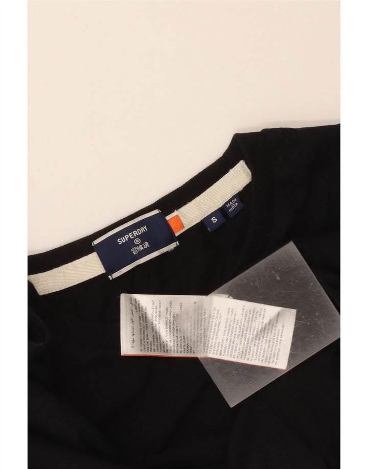 Superdry Herre Top Langærmet Lille Sort Bomuld