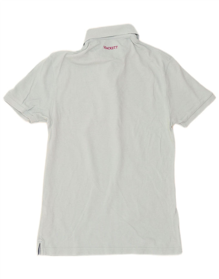 Hackett Herre Slim Fit Polo Shirt Lille Blå Bomuld