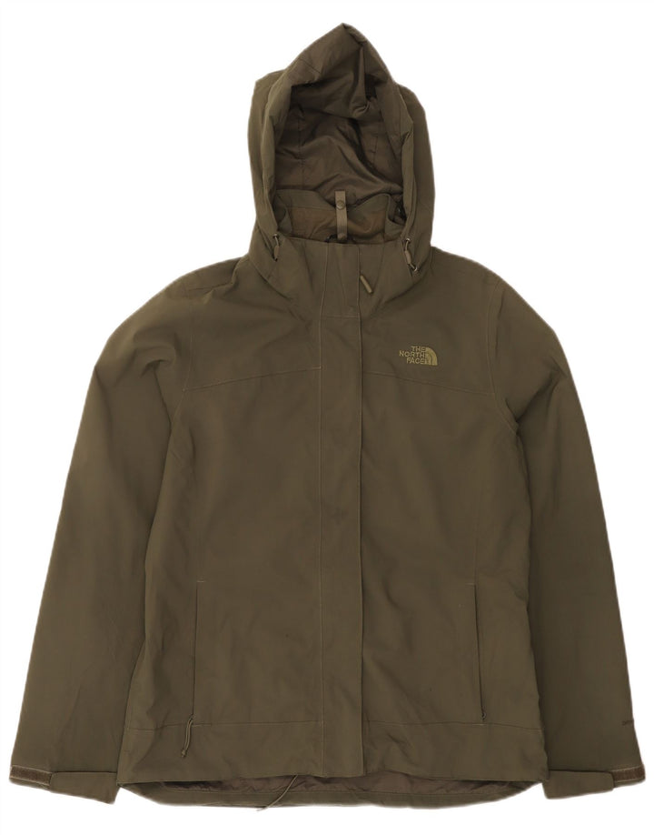 The North Face vindjakkejakke med hætte til kvinder UK 14 Medium Khaki