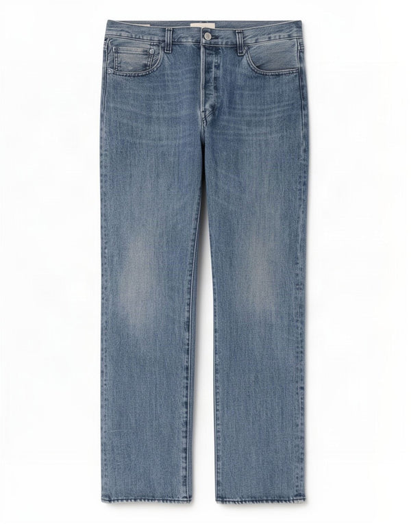Levi's Herre 501 lige jeans W34 L32 blå bomuld