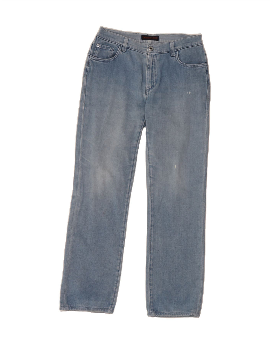 TRUSSARDI Womens Straight Jeans IT 40 Small W26 L27 Blue Cotton Vintage Trussardi and Second-Hand Trussardi from Messina Hembry 