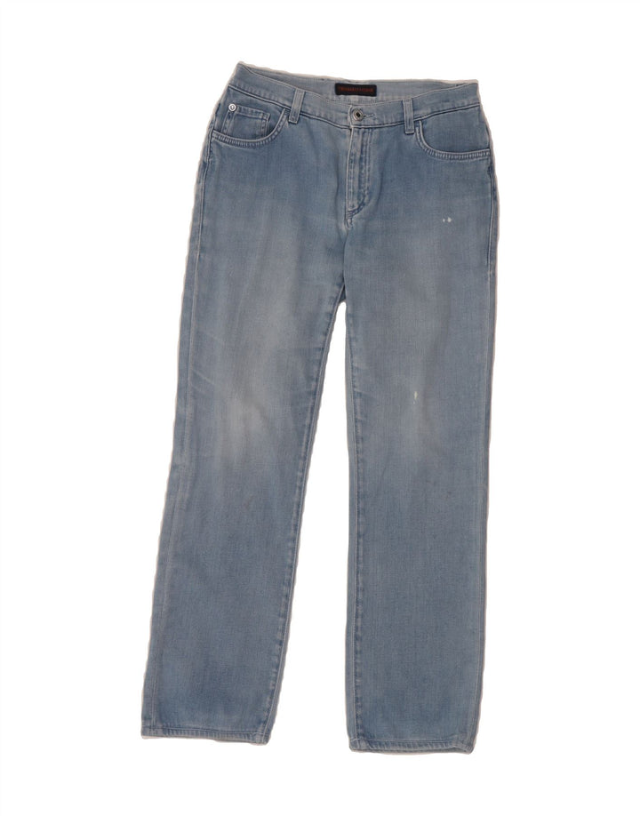 TRUSSARDI Womens Straight Jeans IT 40 Small W26 L27 Blue Cotton Vintage Trussardi and Second-Hand Trussardi from Messina Hembry 