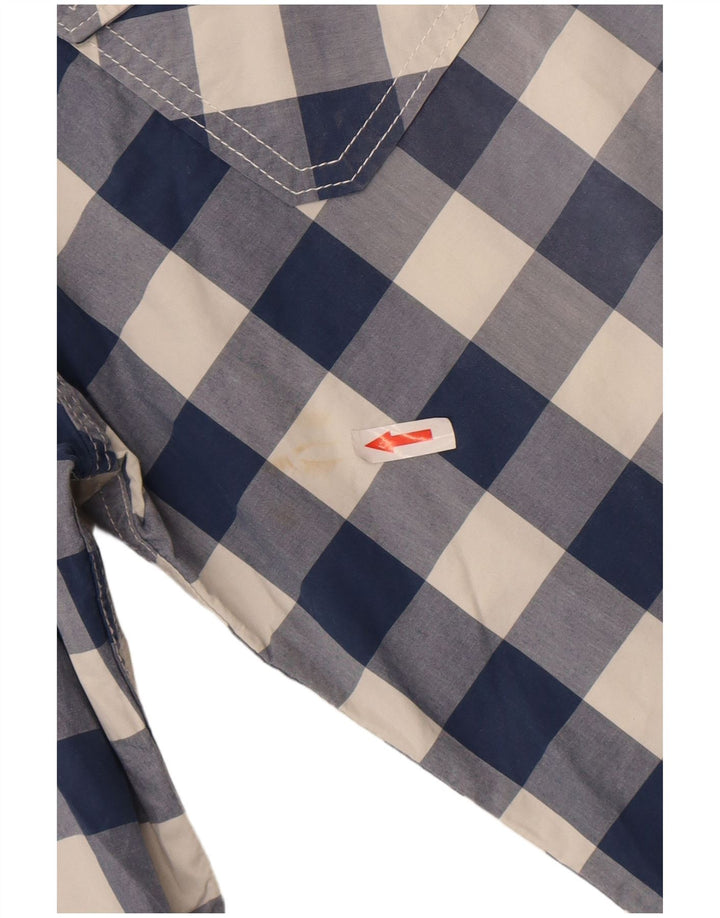 Superdry herreskjorte 2XL blå Gingham bomuld