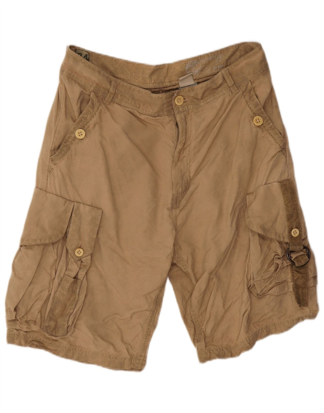Timberland Herre Cargo Shorts W34 Stor Beige Bomuld