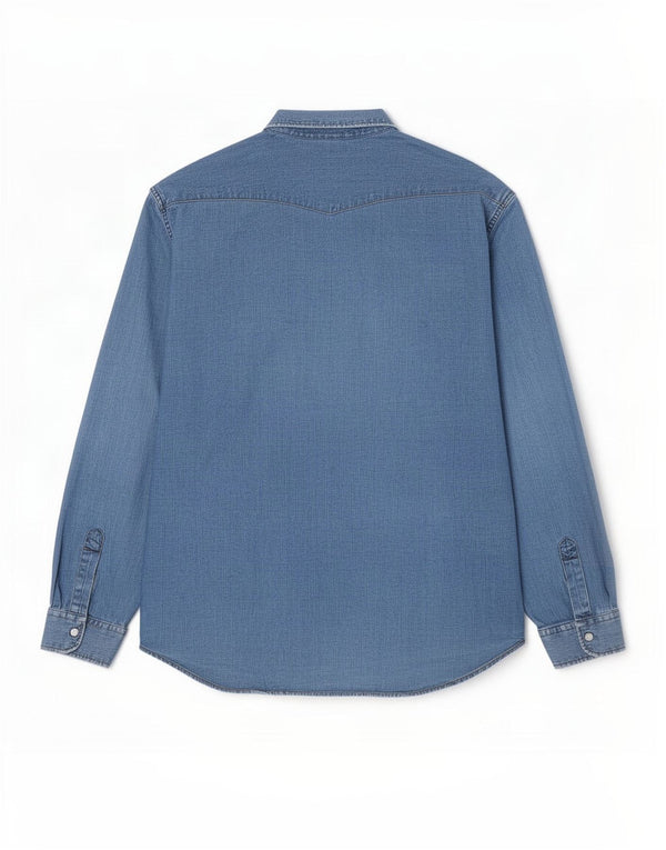 Carrera denimskjorte til mænd 2XL blå bomuld