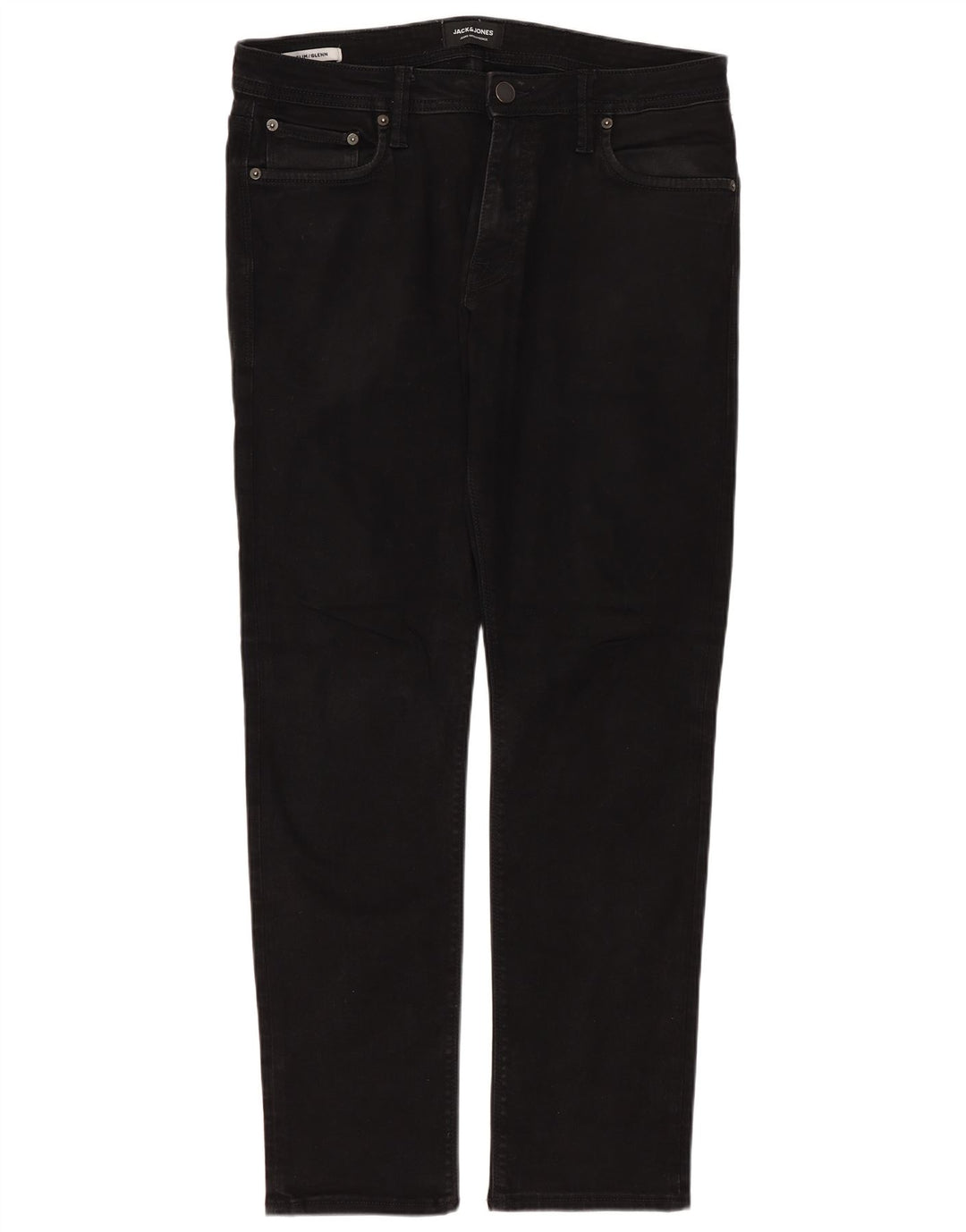 JACK & JONES Herre GLENN Slim Jeans W32 L30 Sort Bomuld