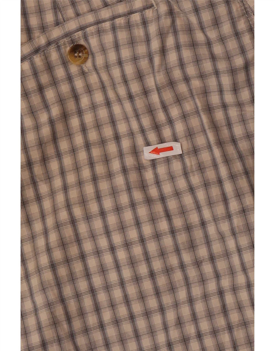 Marks & Spencer Herre Chino Shorts W34 Large Beige Ternet Bomuld