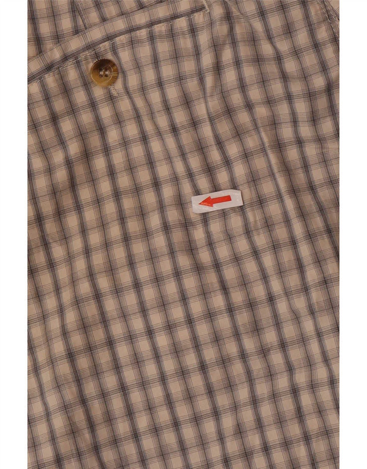 Marks & Spencer Herre Chino Shorts W34 Large Beige Ternet Bomuld