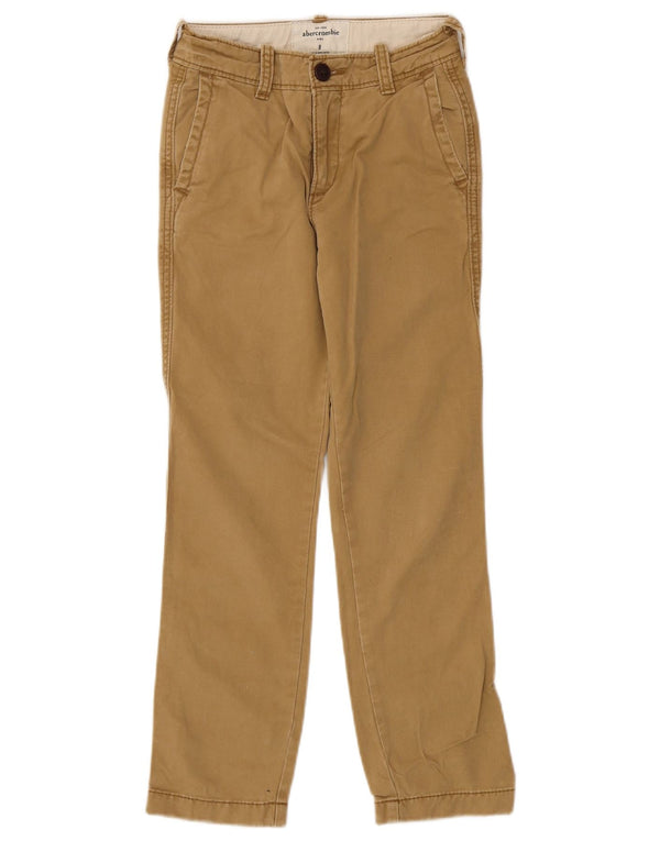 Abercrombie & Fitch lige chinobukser til drenge 7-8 år W24 L24 Beige