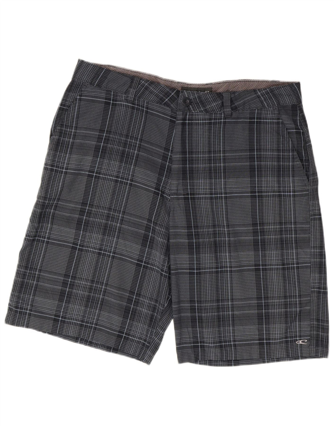 O'Neill Chino Shorts til mænd W38 XL Marineblå Plaid polyester