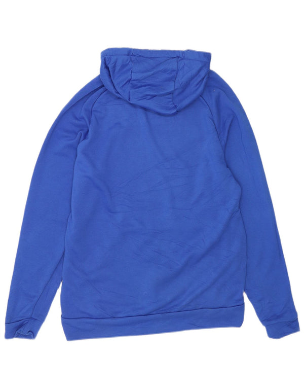 Nike Herre Dri Fit grafisk hættetrøje Jumper Medium Blue Polyester