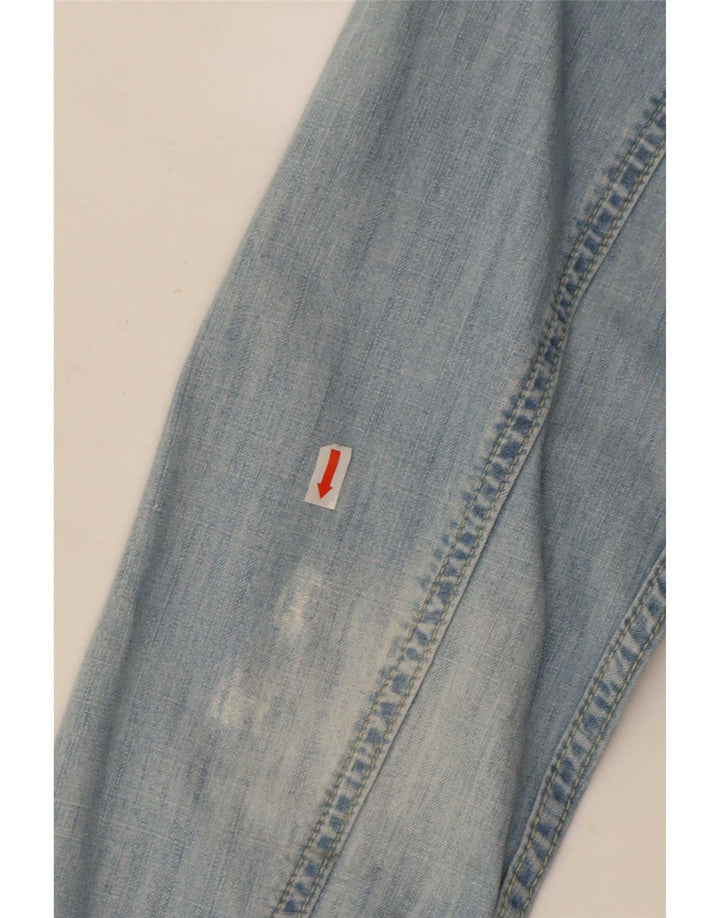 Tommy Hilfiger Denimskjorte til mænd, lille blå bomuld