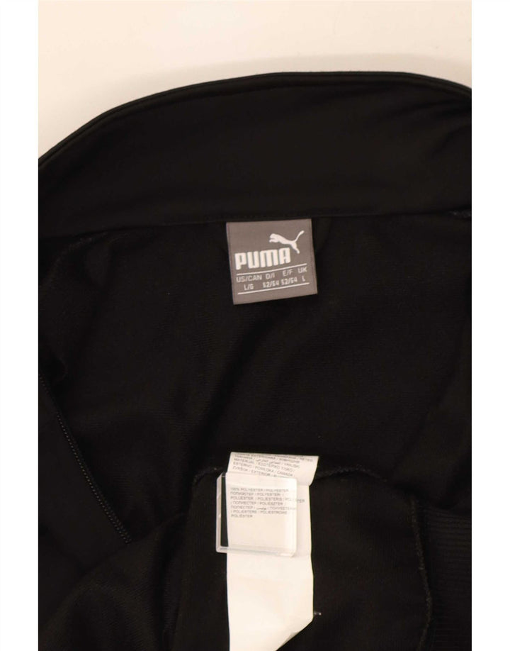 Puma Herre Grafisk Træningsdragt Top Jakke Stor Sort Polyester