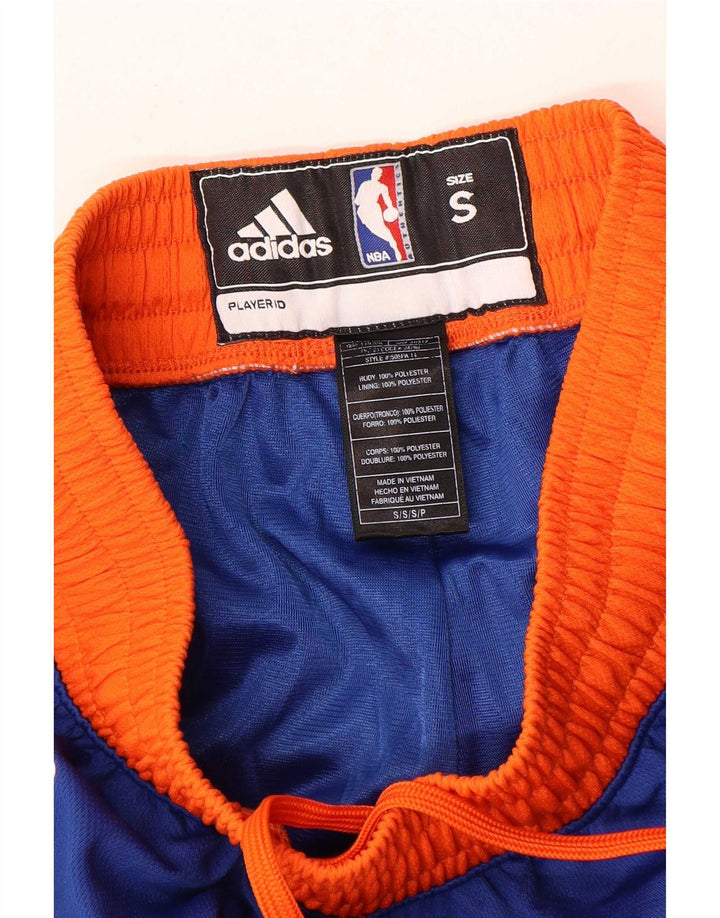 Adidas Herre New York Knicks Sports Shorts Små blå Colourblock Polyester
