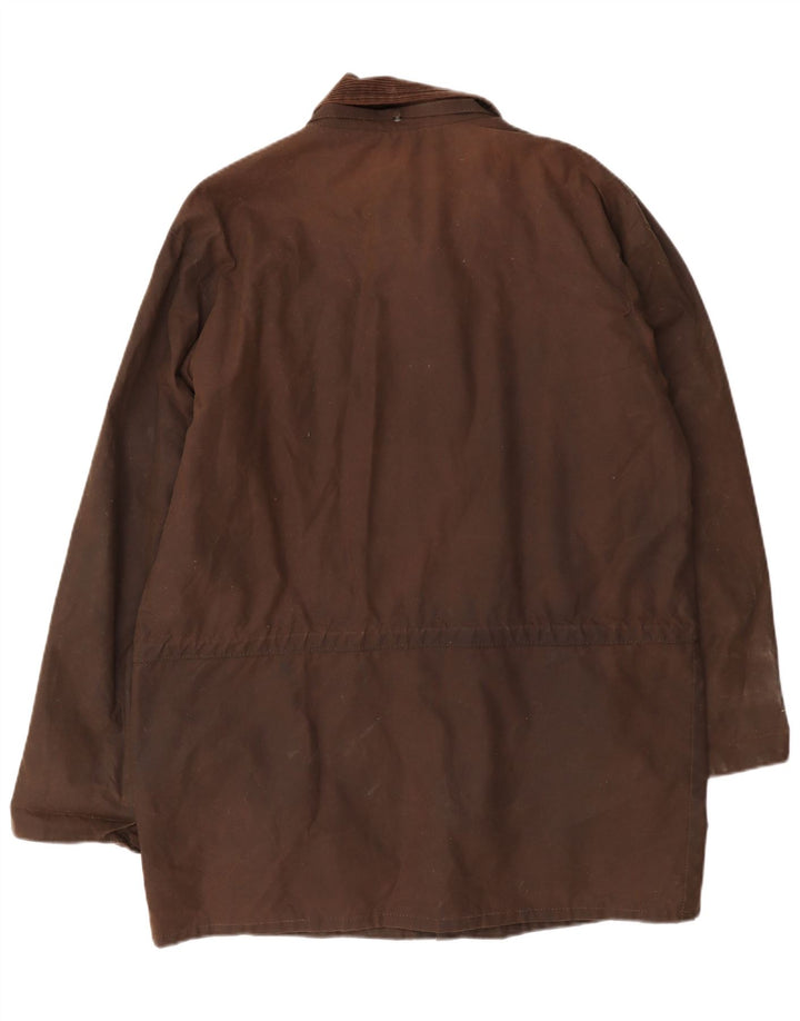 Vintage herre vokset bomuldsjakke UK 38 Medium Brown