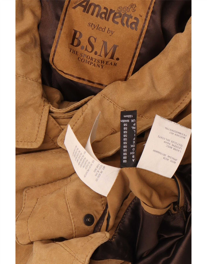 B.S.M Herre Overfrakke UK 48 4XL Beige Nylon
