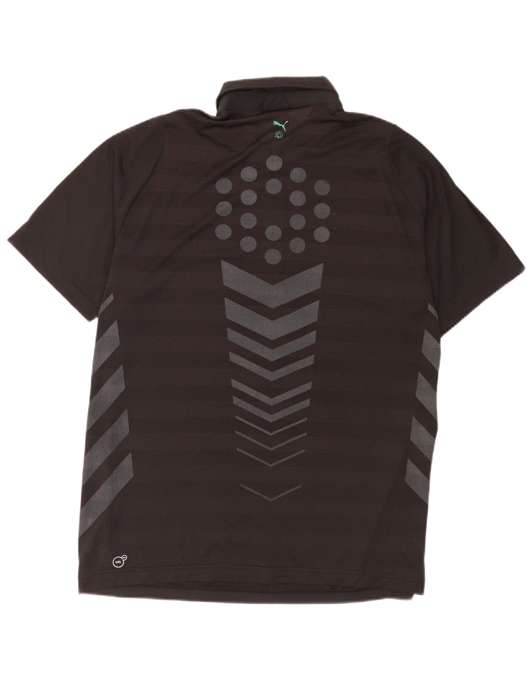 Puma Herre grafisk poloshirt Stor sort Colourblock Polyester