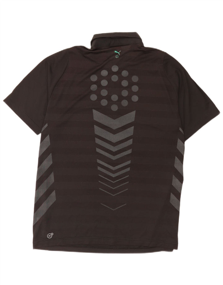 Puma Herre grafisk poloshirt Stor sort Colourblock Polyester